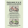 Puch Maxi 'n' & 's' a Compilation of 3 Major Overhaul, Repair and Maintenance Publications