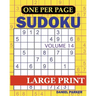Large Print Easy Sudoku: Sudoku Puzzle Book For Adults Volume 14
