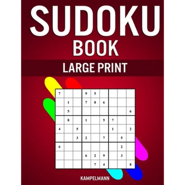 Sudoku Book Large Print: 200 Easy to Hard Large Print Sudokus in Big 8.5" x 11" Book - With Insutrctions and Solutions