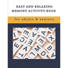 Easy and Relaxing memory activity book for adults & seniors: Extra large print word search puzzle book for grandma grandpa seniors and adults, Fun Gam