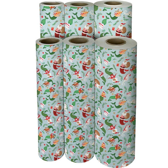 Undersea Holiday Christmas Gift Wrap by Present Paper