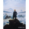 Wanderer Above the Sea of Fog Planner 2021: Caspar David Friedrich Painting Artistic Romantic Year Agenda: for Daily Meetings, Weekly Appointments, Sc