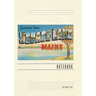 Vintage Lined Notebook Greetings from Sebago Lake