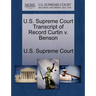 U.S. Supreme Court Transcript of Record Curtin V. Benson