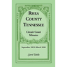 Rhea County, Tennessee Circuit Court Minutes, September 1815-March 1836