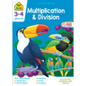 School Zone Multiplication & Division Grades 3-4 Workbook