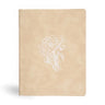 CSB Illustrator's Notetaking Bible, Large Print Edition, Cream Leathertouch