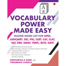 Vocabulary Power Made Easy: Master Word List for Upsc, Judiciary, Ssc, Psc, Cuet Cat, Clat, Sat, Gre, Gmat, Toefl, Ielts, Gate
