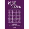 Killer Sudoku Medium 200 Puzzle With Solution Vol 2: 9x9, Advanced sumoku Puzzle Book, 2 puzzles per page
