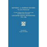 Baptismal and Marriage Records, REV. John Waldschmidt, Cocalico, Moden Krick, Weisseichen Land and Seltenreich, Gemeinde. Lancaster County, Pennsylvan