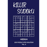 Killer Sudoku Medium 200 Puzzle With Solution Vol 5: 9x9, Advanced sumoku Puzzle Book, 2 puzzles per page