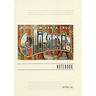 Vintage Lined Notebook Greetings from Santa Cruz, California, Redwoods