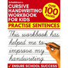 Cursive Handwriting Workbook for Kids: Practise Sentences