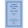 Virginia Slave Births Index, 1853-1865, Volume 1, A-C
