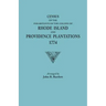Census of the Inhabitants of the Colony of Rhode Island and Providence Plantations, 1774
