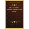 Memoirs of the Reverend John Blackader (1826)