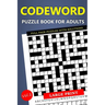 Large Print Codeword Puzzle Book for Adults - Full Page Puzzles with Solutions: Travel-Friendly Crossword Variant