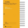 Standard Manuscript Paper Yellow Cover 12 Staves Per Page Hal Leonard Music Notation Guide for Composers and Students