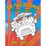 100 Days Of School Activity and Coloring Book Kids ages 4-8: Cute Monster Characters to Color, Simple Mazes and Tic-Tac-Monster-Toe