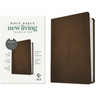 NLT Premium Value Compact Bible, Filament Enabled (Leatherlike, Dark Brown Framed Cross)