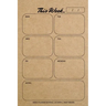 Weekly Planner Notepad: Kraft Brown, Daily Planning Pad for Organizing, Tasks, Goals, Schedule