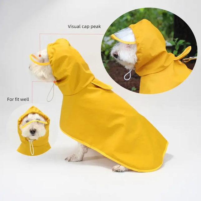 Dog Raincoat w/ Hood Type A - Dog & Cat Apparel by GROOMY