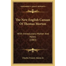 The New English Canaan of Thomas Morton: With Introductory Matter and Notes (1883)