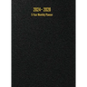 2024 - 2028 5-Year Monthly Planner: 60-Month Calendar (Black) - Large