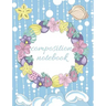 Composition Notebook: Tropical Beach Design, Collage Ruled Pages