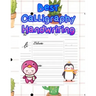 Best Calligraphy Handwriting: handwriting tracing workbook-handwriting practice paper for kids-handwriting practice sheets