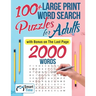 100+ Large Print Word Search Puzzles for Adults: with Bonus on The Last Page