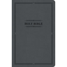 KJV Thinline Bible, Value Edition, Charcoal Leathertouch