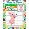 How To Draw Animals For Kids: 100 fun and cute animals drawing and activity book for kids with Copy Grid Method drawing for children, girls -3 Diffi