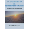A Call for Inspection Unit for Research Students' Supervision
