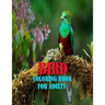 Bird Coloring Book For Adults: 50 amazing and unique bird coloring page of parrot, penguin, owl, eagle, peacock, hummingbird, pigeon and more birds f