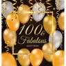 100th Birthday Guest Book: Keepsake Memory Journal for Men and Women Turning 100 - Hardback with Black and Gold Themed Decorations & Supplies, Persona