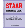 STAAR Math Practice Grade 4: Complete Content Review Plus 2 Full-length STAAR Math Tests