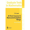 A First Course in Noncommutative Rings