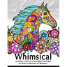 Whimsical Animal adult coloring books: Art Design for Relaxation and Mindfulness (Elephant, Bird, Penguin, Tiger, Deer and other)