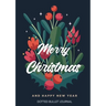 Merry Christmas and Happy New Year Dotted Bullet Journal: Cheaper and More Useful than a Card! (Blue Holly) Medium A5 - 5.83X8.27