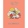 Vibrant Tasty Cartoons Coloring Book: Funny Delicious Cartoon Character Adult Coloring Book of Faces, Meal, Fruits, Vegetables and snacks