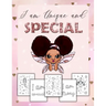 I Am Unique and Special: Positive Affirmations for Brown Girls/Coloring Book African American Children/Self-Esteem and Confidence