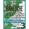 Hiking Around Bariloche Map 3 El Bolson, El Maiten, Lago Puelo National Park, Lago Cholila, Lago Epuyen Complete Trekking/Hiking/Walking Topographic M