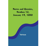 Notes and Queries, Number 12, January 19, 1850