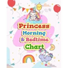 Princess Morning & Bedtime Chart: Girl Routine Checklist Kids Can Keep Track of Their Daily Routine