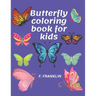 Butterfly coloring book for kids