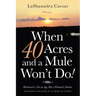 When 40 Acres and a Mule Won't Do!: Retirement Is Not an Age, but a Financial Number