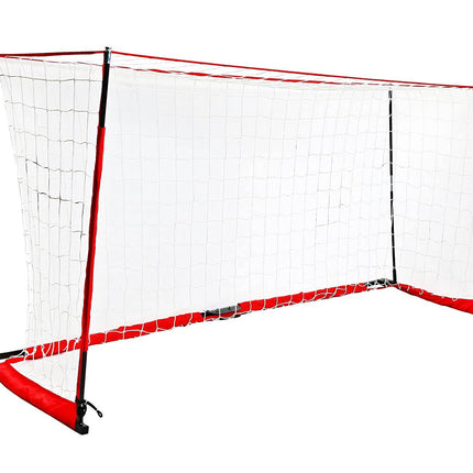 PowerNet Soccer Goal 14x7 Portable  Instant Collapsible Bow Style Net + Wheeled Carry Bag by Jupiter Gear