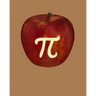 Apple Pi: Graph Paper for Math Students Teachers Professors - 4 Square to 1 Inch Grey Graph Paper - 150 pages 8x10