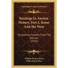 Readings In Ancient History, Part 2, Rome And The West: Illustrative Extracts From The Sources (1913)